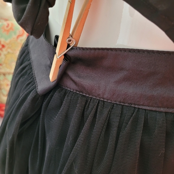 Forever 21 black lined tulle lace mini skirt whimsigoth edgy fairy witchy S/P - Picture 3 of 10